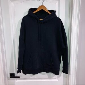 Basic Black Hoodie LazyPants - size L